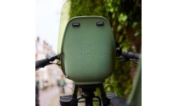 Front-Mounted Child Bike Seat w/ Adaptor Urban Iki - Inaho Beige/Bincho Black