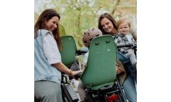 Front-Mounted Child Bike Seat w/ Adaptor Urban Iki - Shinju White/Bincho Black