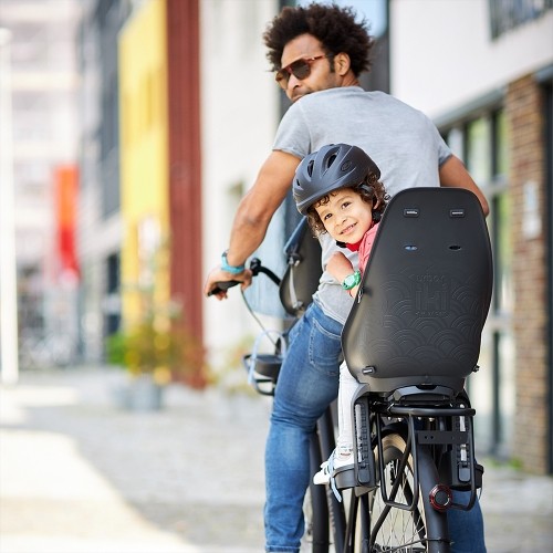 Front-Mounted Child Bike Seat w/ Adaptor Urban Iki - Shinju White/Bincho Black