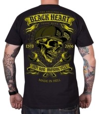 T-Shirt BLACK HEART Satan - Czarny