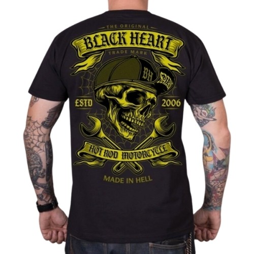 T-Shirt BLACK HEART Satan - Czarny