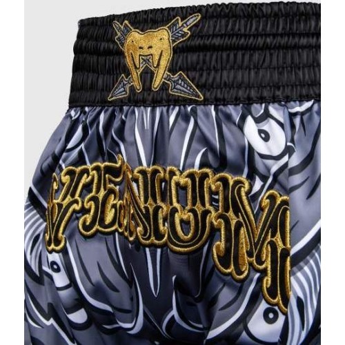 Venum Wolf Atak Muay Thai Shorts - Black/Grey