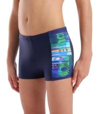 B Arena Lit Logo Swim Short Navy-Multi 10-11 - 750