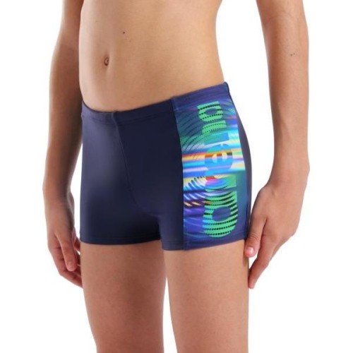 B Arena Lit Logo Swim Short Navy-Multi 10-11 - 750