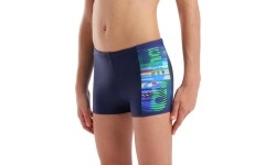 B Arena Lit Logo Swim Short Navy-Multi 10-11 - 750