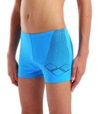 B Arena Bright Swim Short Turquoise-Navy 10-11 - 807