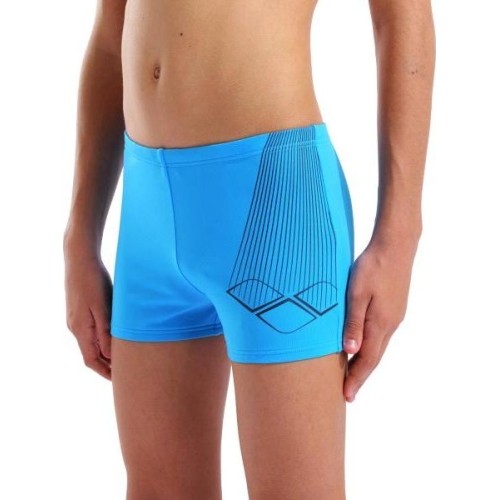 B Arena Bright Swim Short Turquoise-Navy 10-11 - 807