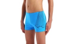 B Arena Bright Swim Short Turquoise-Navy 10-11 - 807