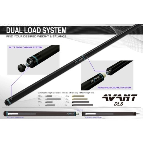 Billiard Cue, Pool, Mezz Avant, no wrap, United Joint, butt only