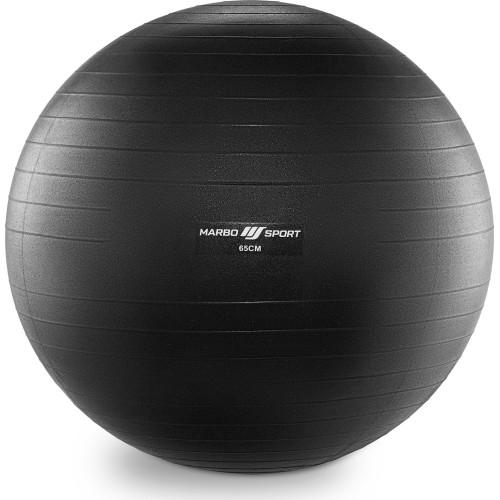 Piłka gimnastyczna Anti-Burst 65 cm czarna Marbo Sport