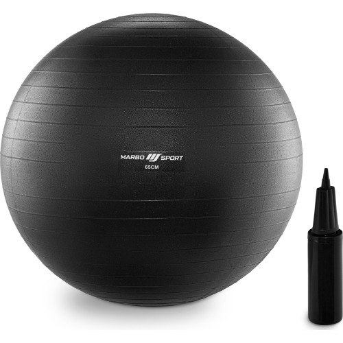 Piłka gimnastyczna Anti-Burst 65 cm czarna Marbo Sport