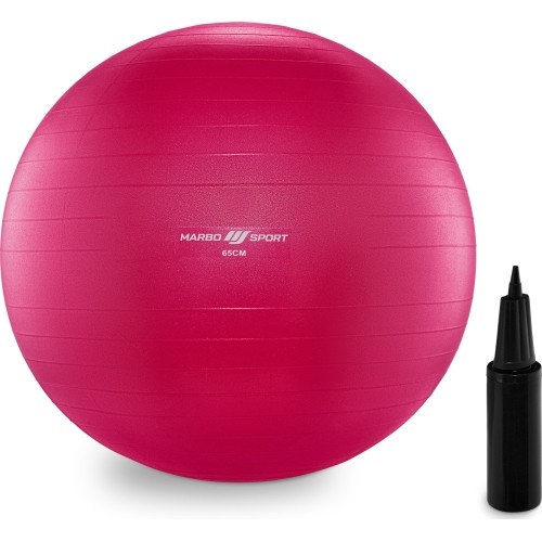 Piłka gimnastyczna Anti-Burst 65 cm różowa Marbo Sport