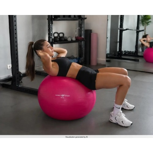 Piłka gimnastyczna Anti-Burst 65 cm różowa Marbo Sport