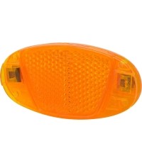 Odblask na szprychy FORCE 80x40mm (żółty)