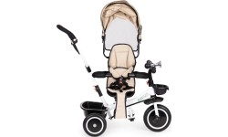 Rowerek trójkołowy z obrotowym siedziskiem Eco Toys, beżowy