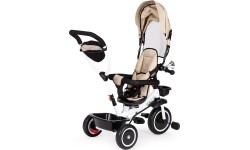 Rowerek Wózek trójkołowy dla małych dzieci z obracanym siedzeniem Eco Toys - beżowy