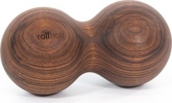 Podwójna kula do masażu rollholz, orzech, 10 cm