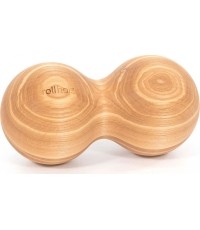 rollholz podwójna kula do masażu, jesion, 10 cm