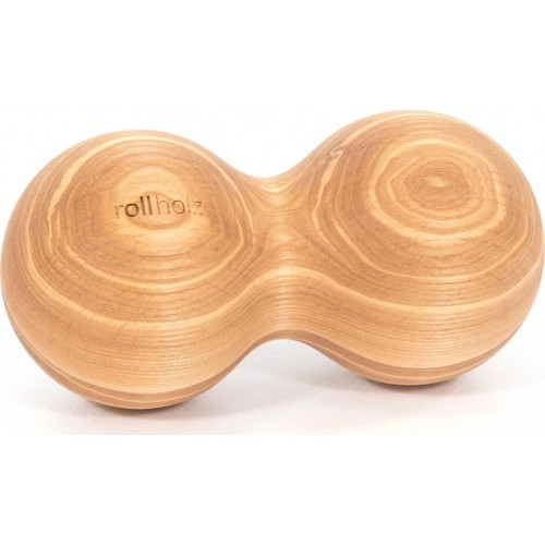 rollholz podwójna kula do masażu, jesion, 10 cm