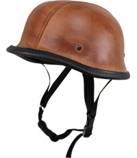 Motocyklowy kask otwarty retro Sodager ADH-012 - Brązowy