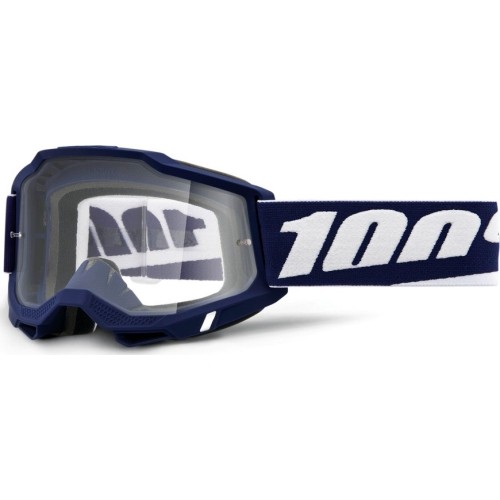 Gogle motocrossowe 100% Accuri 2 - Mifflin ciemnoniebieski, przezroczyste plexi