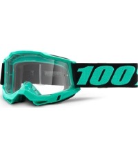 Gogle motocrossowe 100% Accuri 2 - Tokyo turkusowy, przezroczysta pleksa