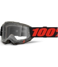 Gogle motocrossowe 100% Accuri 2 - Huaraki czarny, przezroczysta pleksa