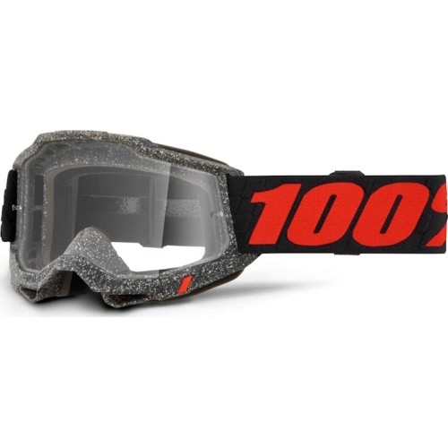 Gogle motocrossowe 100% Accuri 2 - Huaraki czarny, przezroczysta pleksa