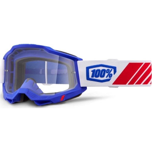Gogle motocrossowe 100% Accuri 2 - Kolby niebieski, przezroczysta pleksa