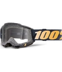 Gogle motocrossowe 100% Accuri 2 - Risland czarny, przezroczyste plexi