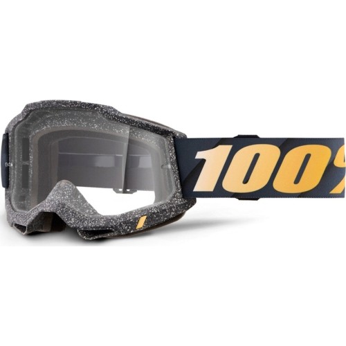 Gogle motocrossowe 100% Accuri 2 - Risland czarny, przezroczyste plexi