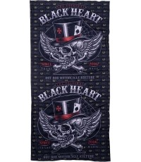 Wielofunkcyjny ocieplacz na szyję W-TEC Black Heart Scarfest - Wings Skull