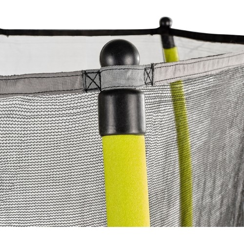 Trampolina EXIT Tiggy Junior z siatką ochronną, ø140 cm, czarno-zielona