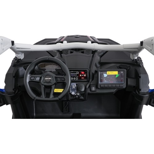 Elektryczny pojazd buggy Maverick Turbo RR niebiesko-szary