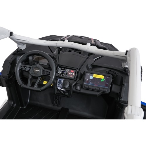 Elektryczny pojazd buggy Maverick Turbo RR niebiesko-szary