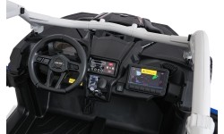 Elektryczny pojazd buggy Maverick Turbo RR niebiesko-szary
