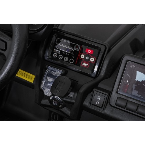 Elektryczny pojazd buggy Maverick Turbo RR niebiesko-szary