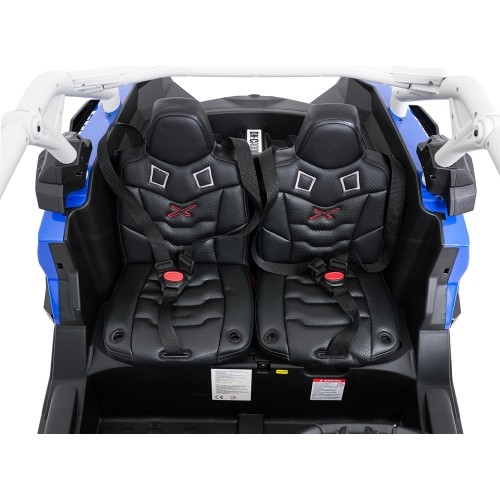 Elektryczny pojazd buggy Maverick Turbo RR niebiesko-szary