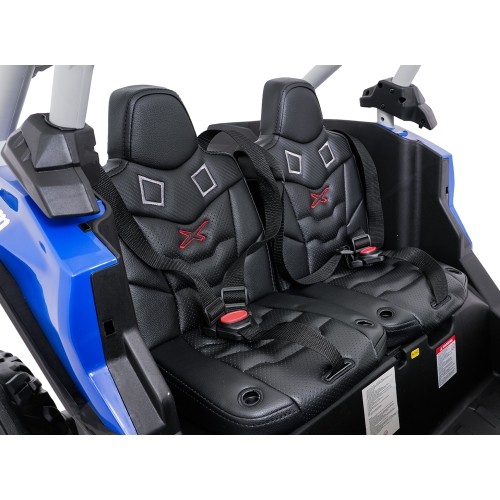 Elektryczny pojazd buggy Maverick Turbo RR niebiesko-szary