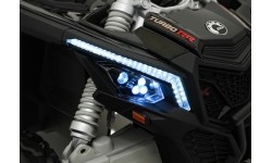 Elektryczny pojazd buggy Maverick Turbo RR niebiesko-szary