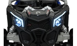 Elektryczny pojazd buggy Maverick Turbo RR niebiesko-szary