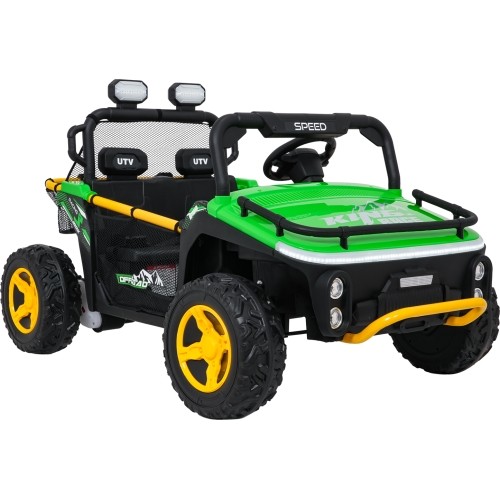 Pojazd elektryczny dla dzieci Buggy UTV Speed, zielony