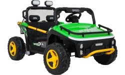 Pojazd elektryczny dla dzieci Buggy UTV Speed, zielony