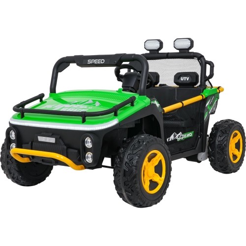 Pojazd elektryczny dla dzieci Buggy UTV Speed, zielony