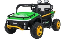 Pojazd elektryczny dla dzieci Buggy UTV Speed, zielony