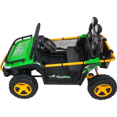 Pojazd elektryczny dla dzieci Buggy UTV Speed, zielony