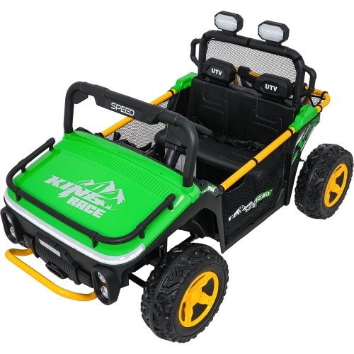 Pojazd elektryczny dla dzieci Buggy UTV Speed, zielony