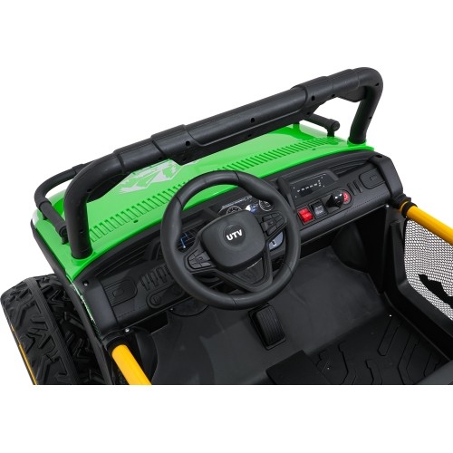 Pojazd elektryczny dla dzieci Buggy UTV Speed, zielony