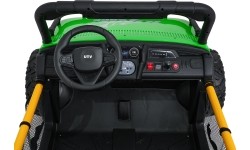 Pojazd elektryczny dla dzieci Buggy UTV Speed, zielony