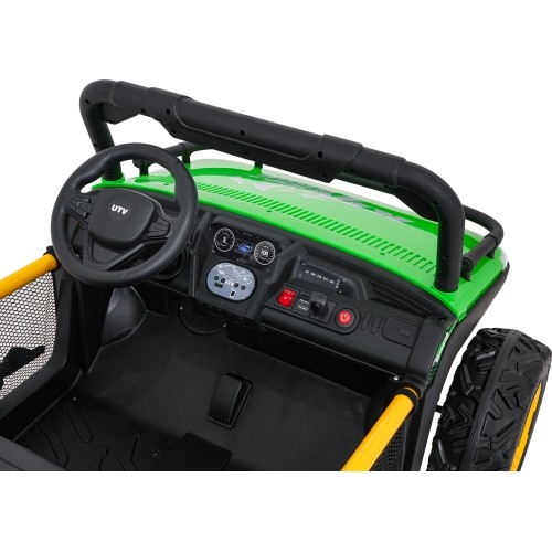 Pojazd elektryczny dla dzieci Buggy UTV Speed, zielony